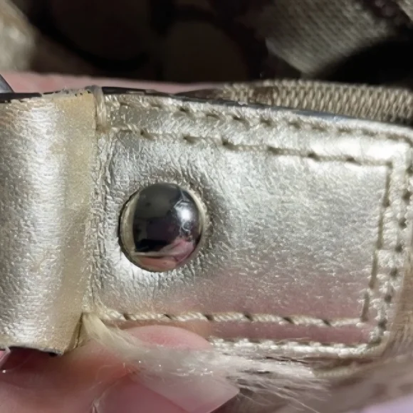 Coach Brown Signature Shoulder Bag - Picture 5 of 9